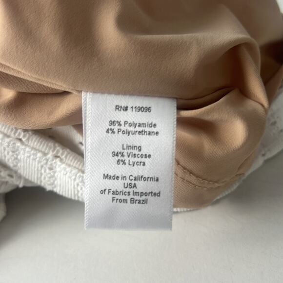 Revolve Nightcap Cream Ecru Spiral Lace Scoop Dress size 2 (423) - Picture 8 of 8